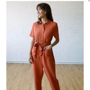 Tradlands Linen Finn Jumpsuit